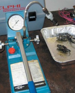 Injector Pop Testing Diesel Engine